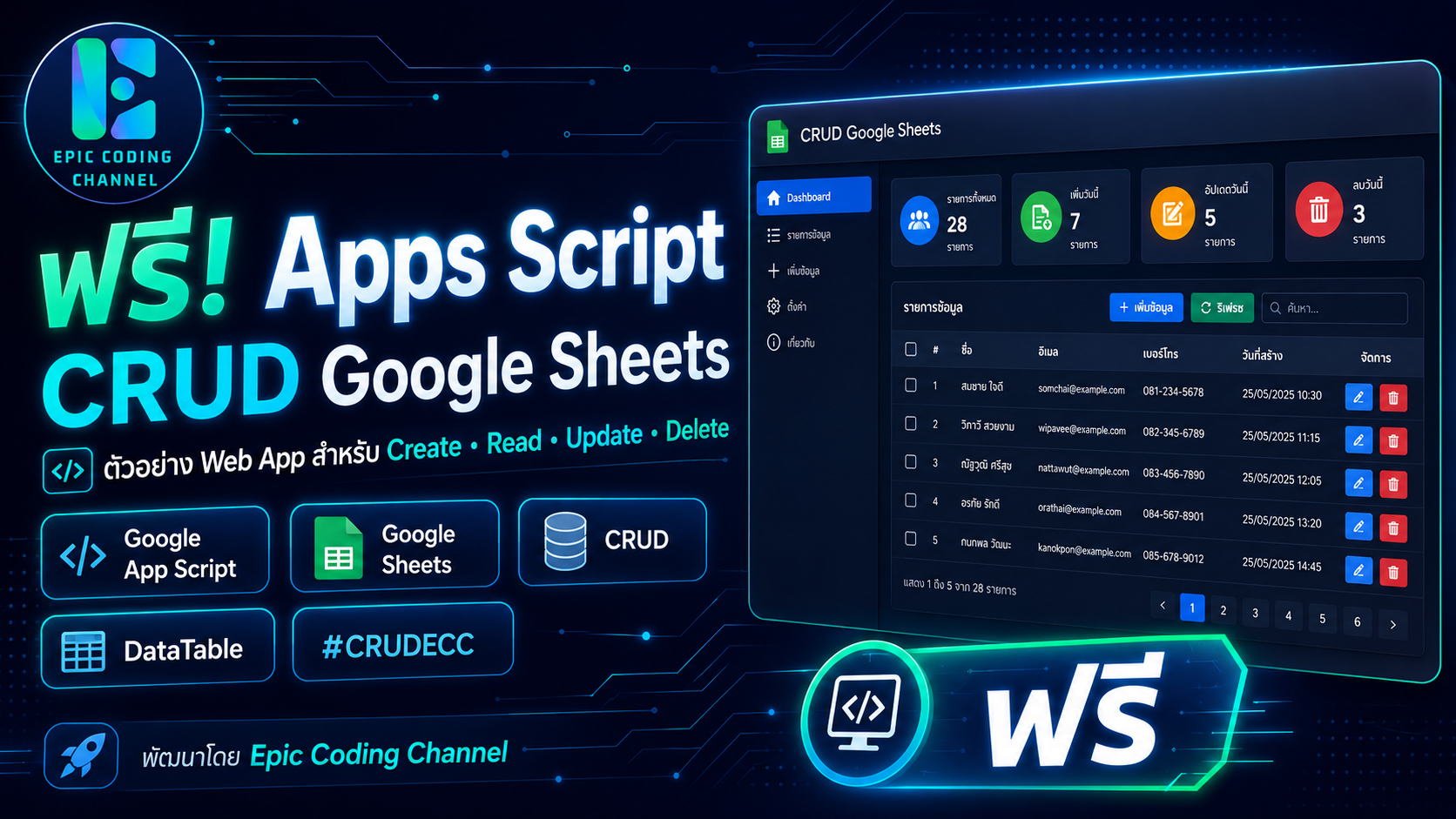 ฟรี! Canva AI + Google Sheet